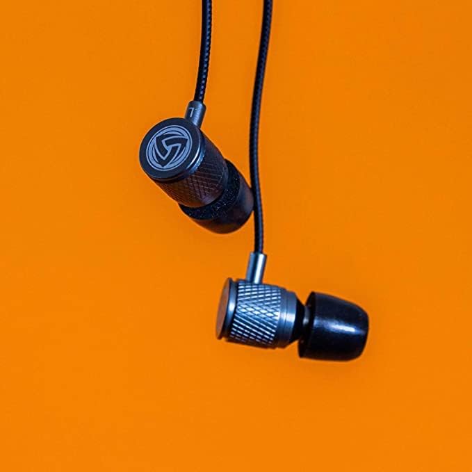 LUDOS Ultra Kopfhörer In Ear Ohrhörer mit Kabel und Mikrofon, Kristallklarer Klang, Ausgewogene Höhe