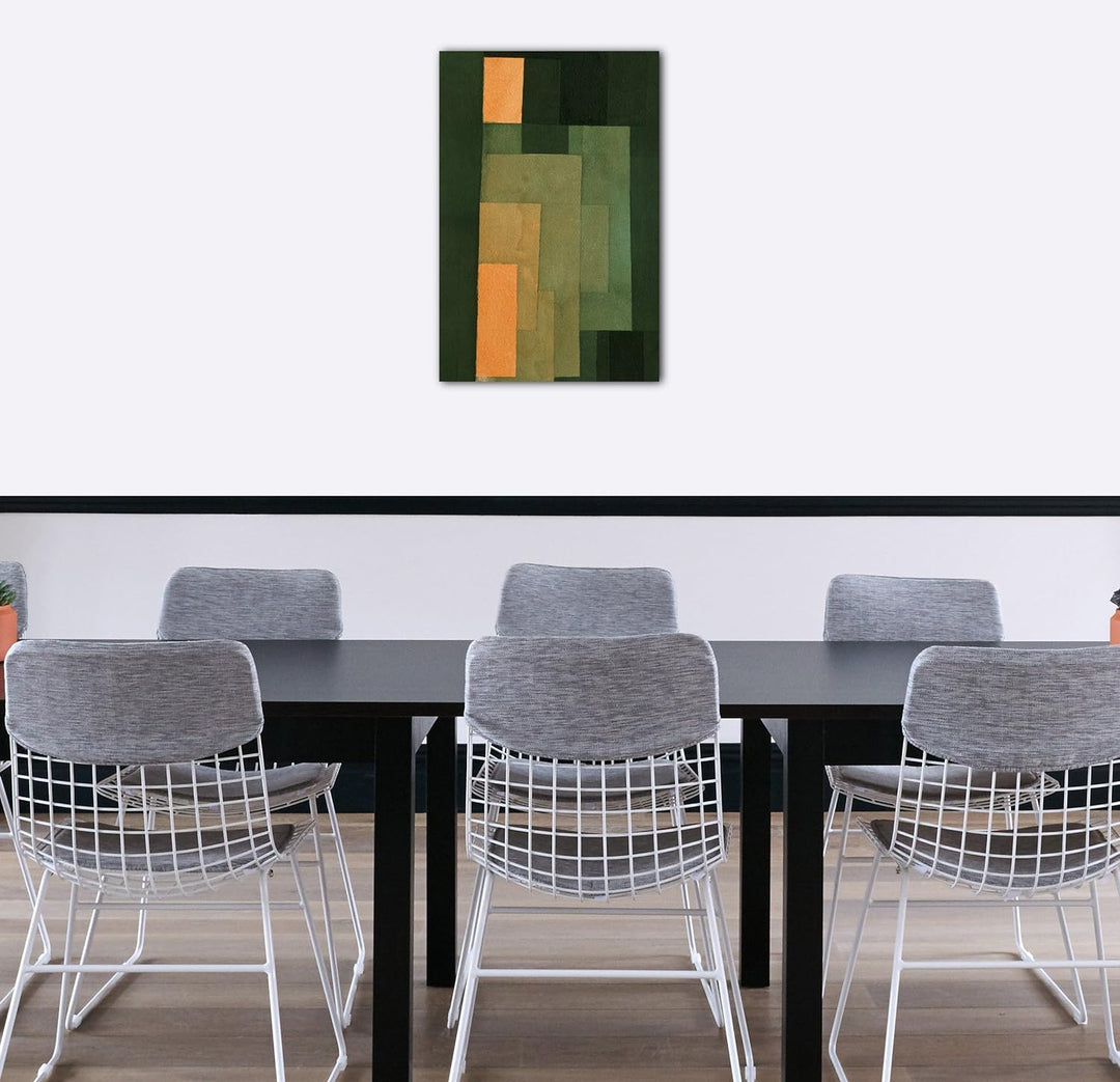 Leinwand (60x80cm): Paul Klee - Turm in Orange und Grün 60x80 cm, 60x80 cm
