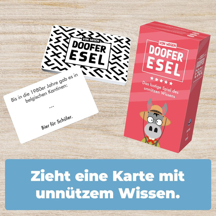 DOOFER Esel - Gesellschaftsspiel - Designed in Deutschland - Spiel der Kreativität, des Bluffs und H
