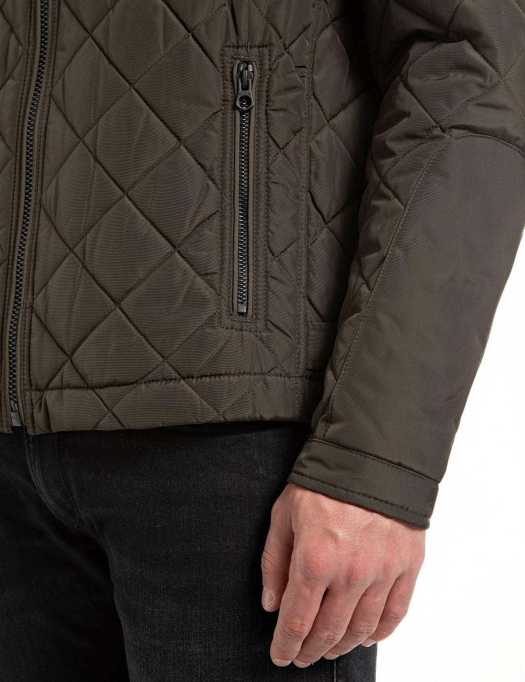 Replay Herren Steppjacke Übergangsjacke ohne Kapuze XS 935 DARK OLIVE, XS 935 DARK OLIVE