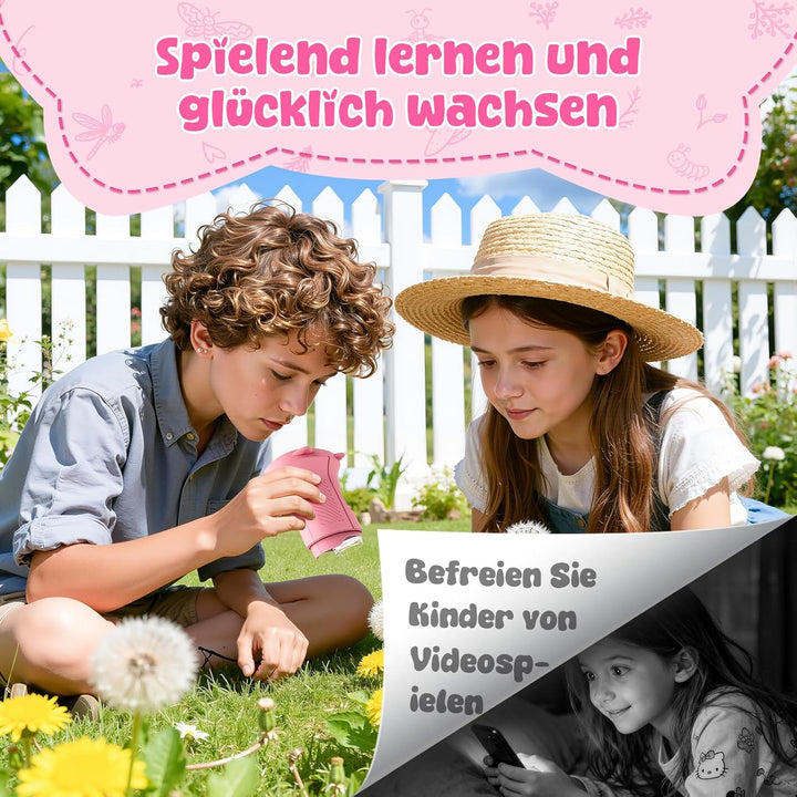 Mikroskop für Kinder, 1000X&2.4" HD Bildschirm Kinder Mikroskop Spielzeug ab 3 4 5 6 7 8 Jahren Kind