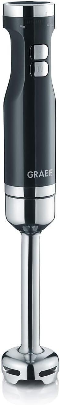 Graef HB502EU Stabmixer 800W Schneebesenaufsatz, Turbofunktion Schwarz