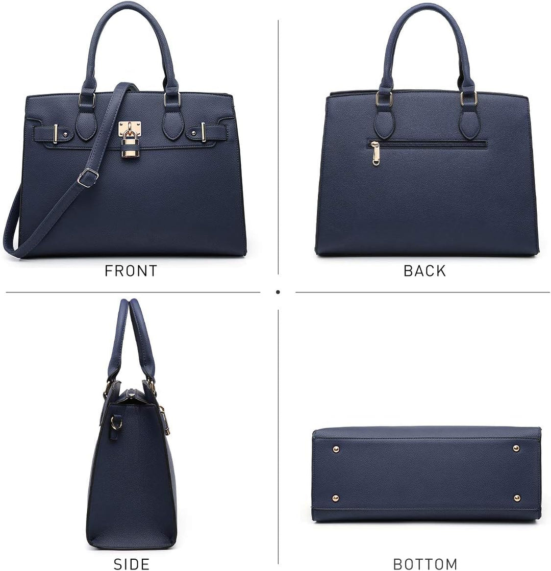 Dasein Women Handbags and Purses Ladies Shoulder Bag Top Handle Satchel Tote Work Bag with Matching