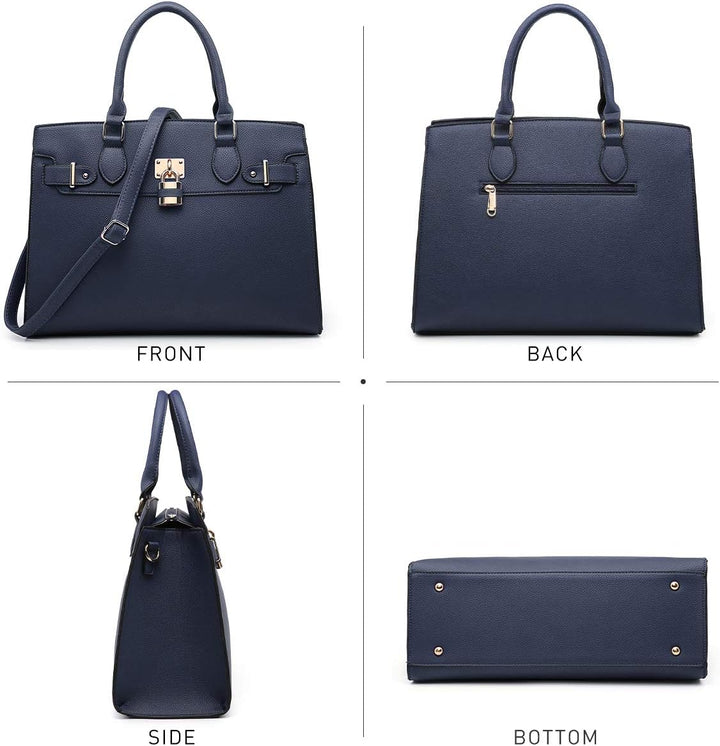 Dasein Women Handbags and Purses Ladies Shoulder Bag Top Handle Satchel Tote Work Bag with Matching