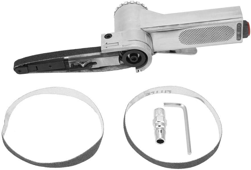 Luft Bandschleifer, 16000rpm Pneumatische Bandschleifmaschine, 1/4 Air Belt Sander zum Schleifen von