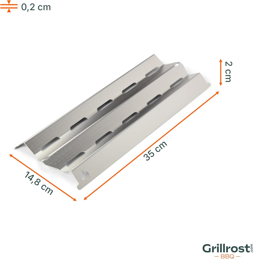 Grillrost.com Das Original Edelstahl V2A Aromaschienen für Broil King Monarch, Signet, Sovereign & R