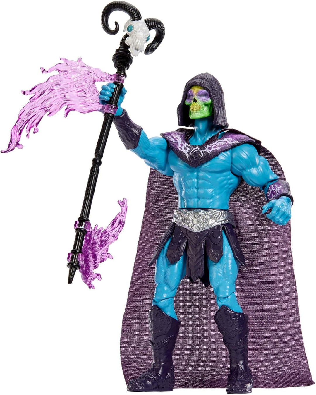 Masters of the Universe Funktionsfigur Skeletor mit Havoc-Stab-Attacke, Dreh- und Loslassfunktion, c