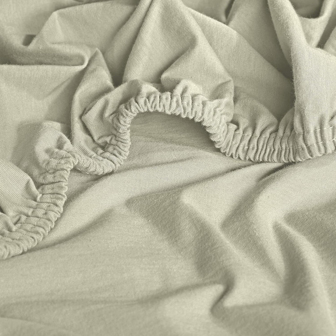 Erwin Müller Boxspringbett-Spannbettlaken Freising Elasthan-Jersey-Stretch Natur Grösse 140x200-160x