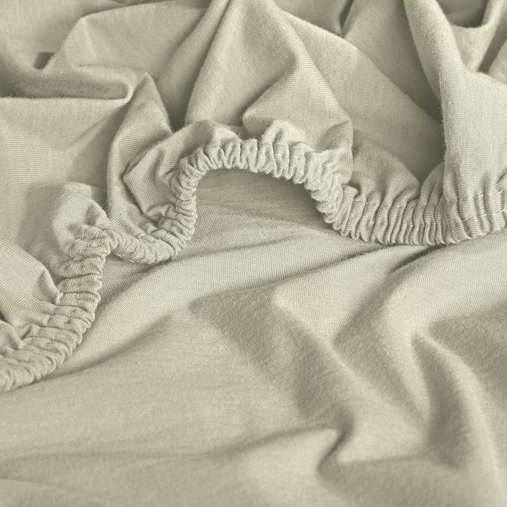 Erwin Müller Boxspringbett-Spannbettlaken Freising Elasthan-Jersey-Stretch Natur Grösse 140x200-160x