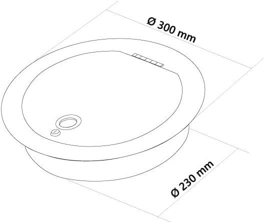 Wäscheschacht-Einwurftür Klappe Deckel SUPERIOR S (Weiss) Ø 250 mm