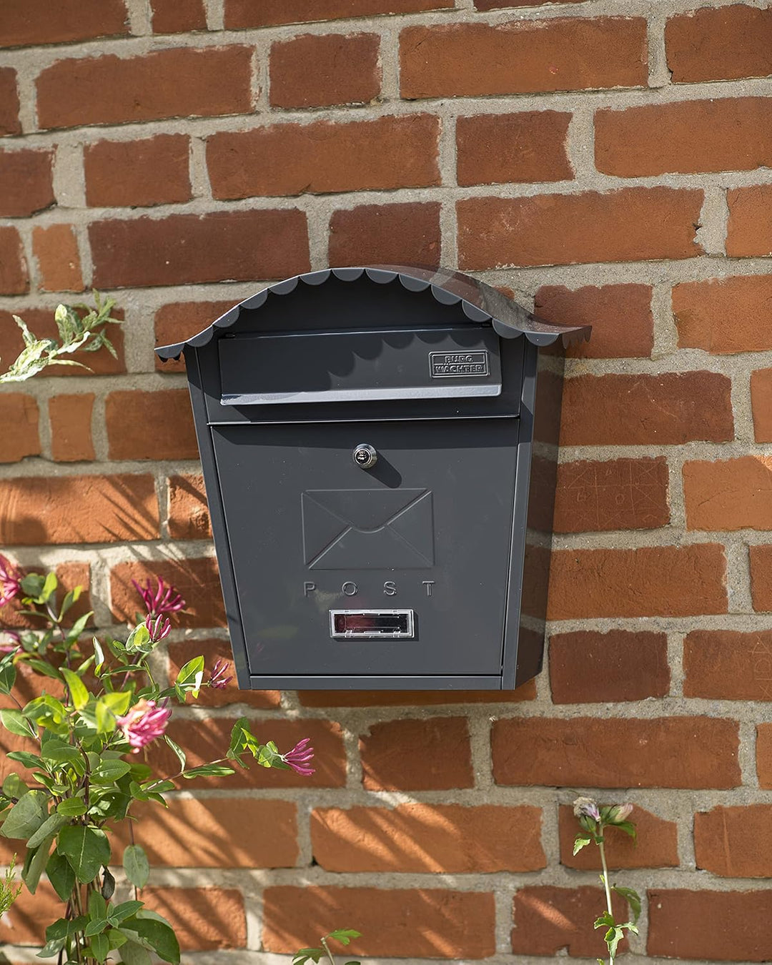 Burg-Wachter Anthrazit Klassischer Briefkasten MB01A, 36x37x13cm, Anthrazit