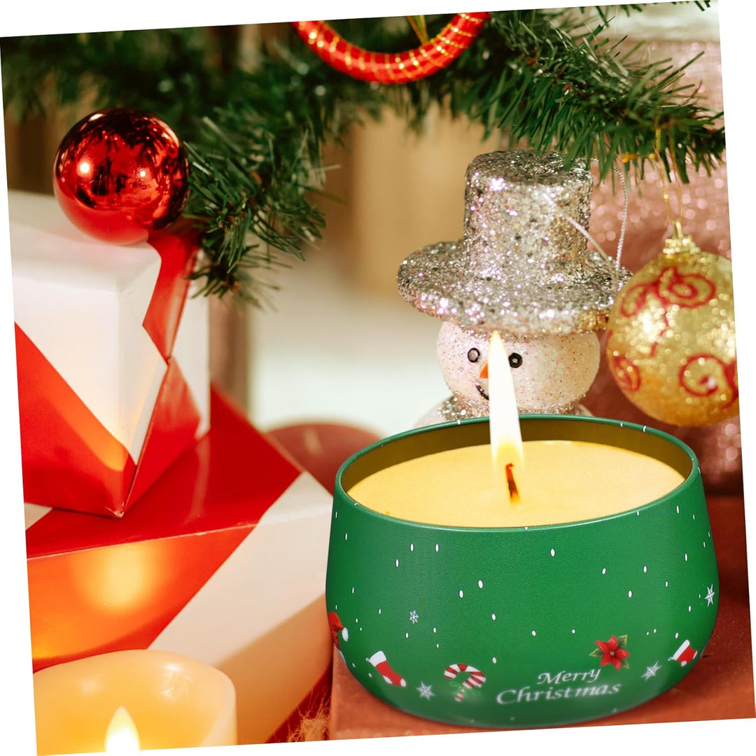 Cabilock 8stück Weihnachten Keksdose Set: Metall Weihnachtsdosen Keksdose Metall Blechdose Mit Decke