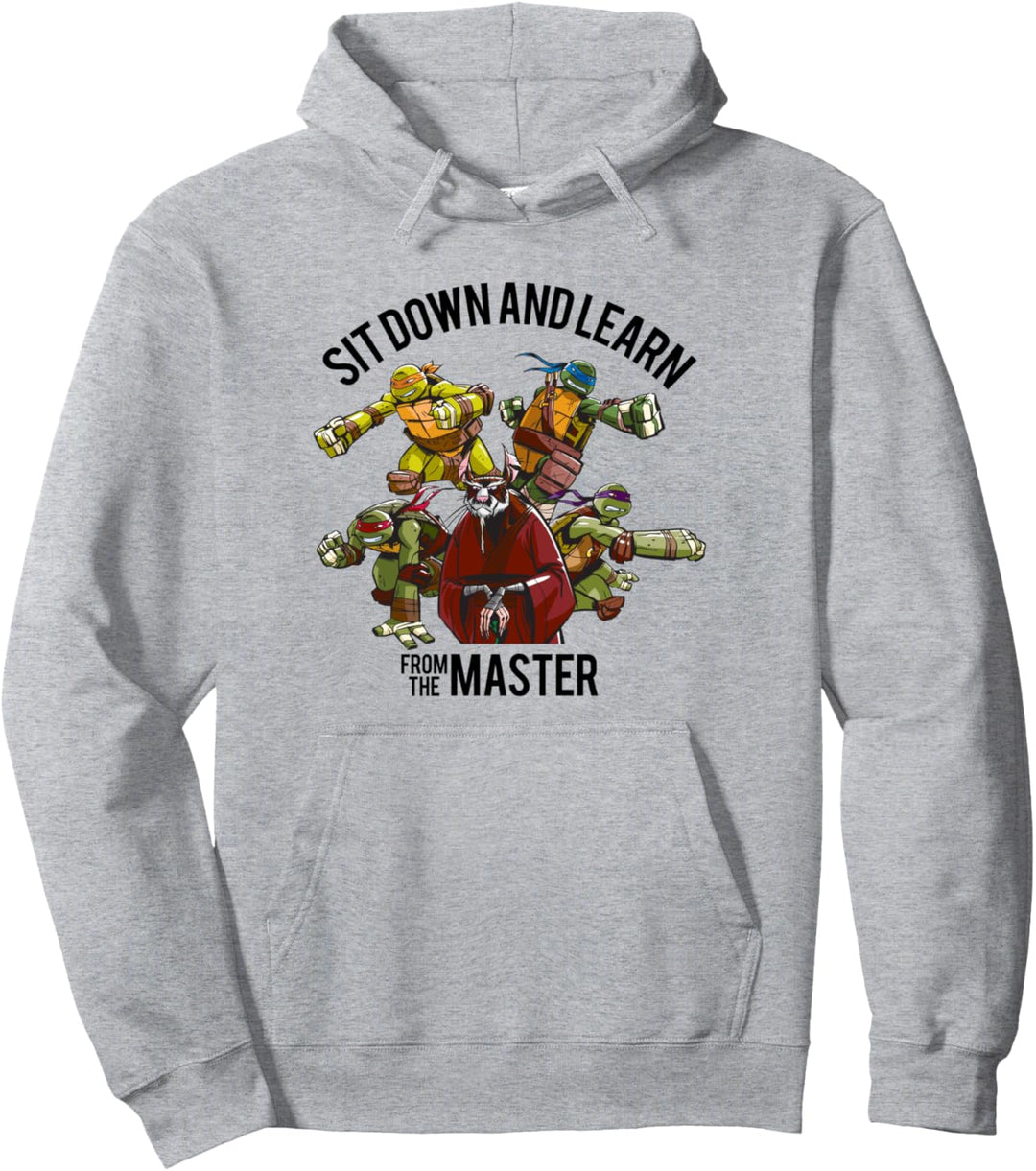 Teenage Mutant Ninja Turtles Sit Down Learn From The Master Pullover Hoodie