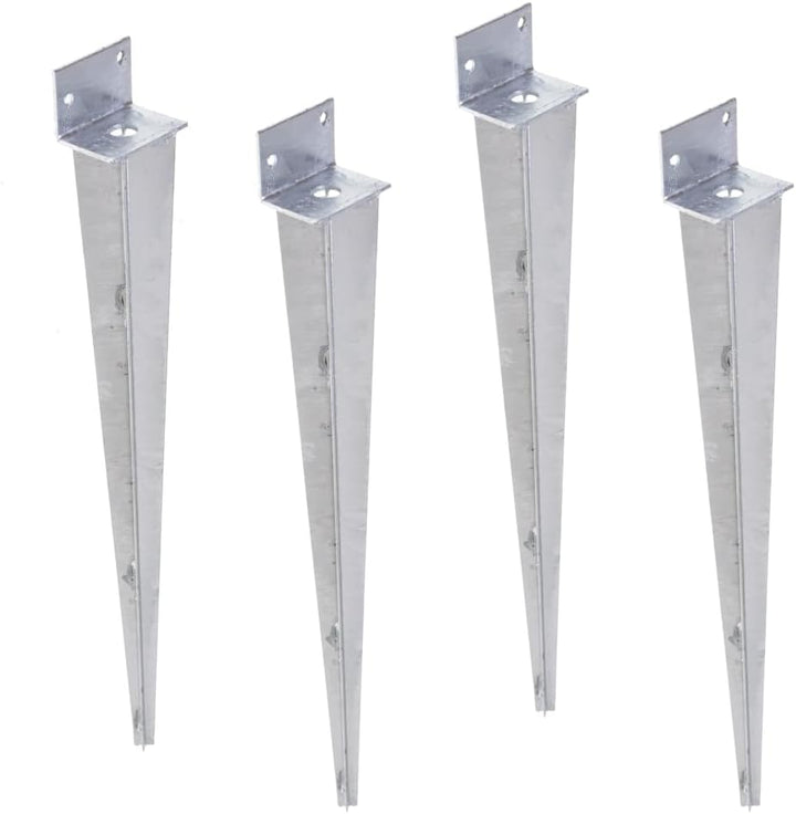 Aqbau® Einschlag-Bodenhülse L 40 x 500 Pfostenträger Einschlaghülse Einschlagbodenhülse feuerverzink