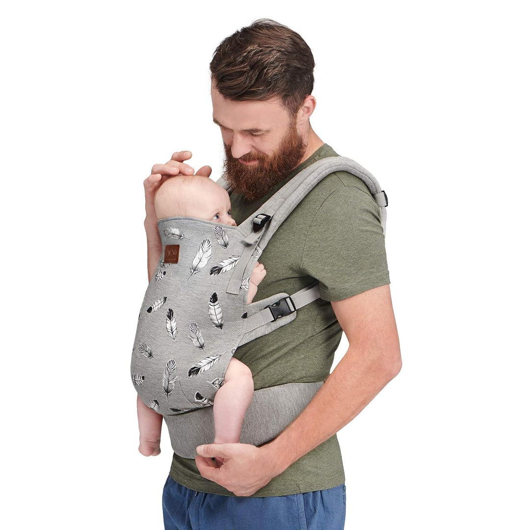 kk Kinderkraft Babytrage MILO Rückentrage Bauchtrage für Säuglinge und Kleinkinder Baby Carrier Kind