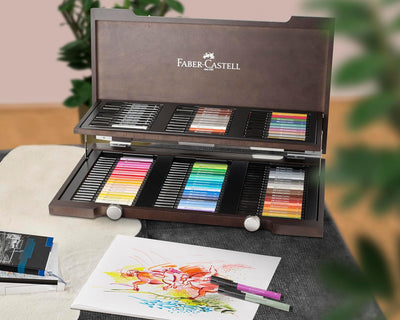 Faber-Castell 167400 - Tuschezeichner Pitt artist pen, 90 Stück im Holzkoffer