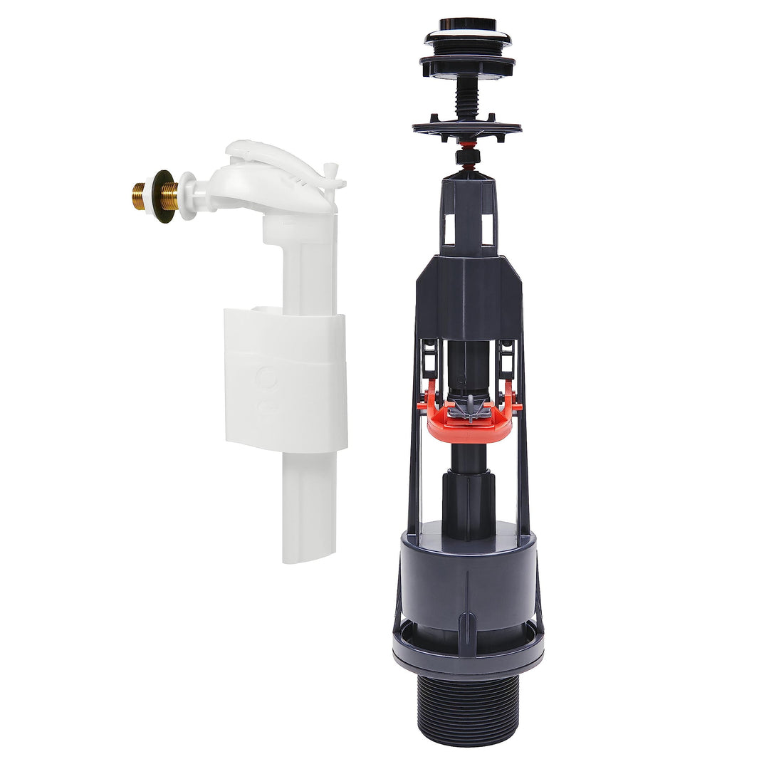 Wirquin Aquacontrol Spar-Spülmechanik und Schwimmerventil F90 grau weiss 10724042