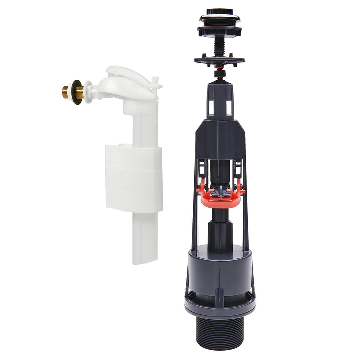 Wirquin Aquacontrol Spar-Spülmechanik und Schwimmerventil F90 grau weiss 10724042