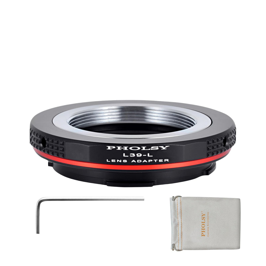 PHOLSY Objektivadapter L39 auf L Mount Kompatibel mit Leica L39 M39 LTM 39mm Mount Objektiv und L Mo