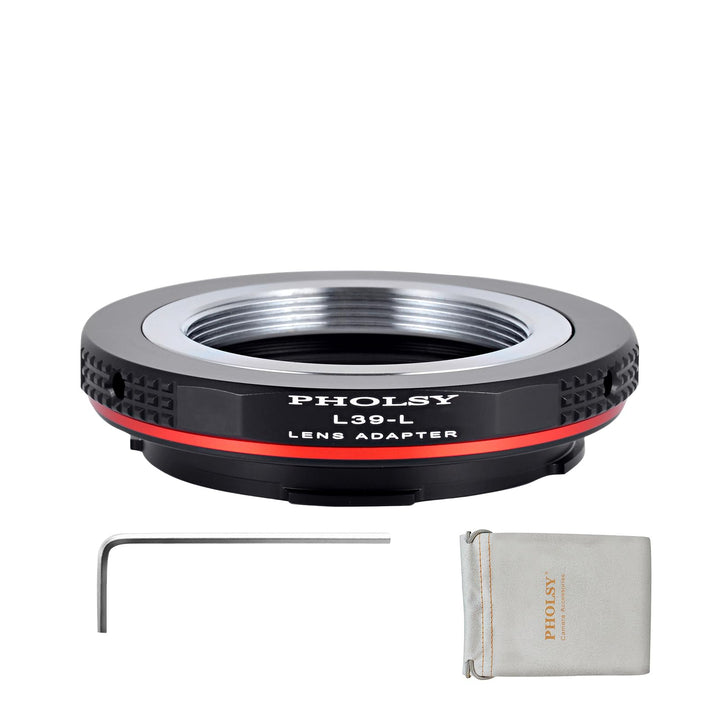 PHOLSY Objektivadapter L39 auf L Mount Kompatibel mit Leica L39 M39 LTM 39mm Mount Objektiv und L Mo