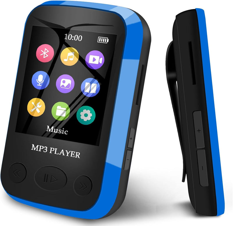 MP3 Player Bluetooth 5.0 Sport-Musik-Player - 32GB MP3-Player mit 1,7-Zoll-TFT-Bildschirm | unterstü