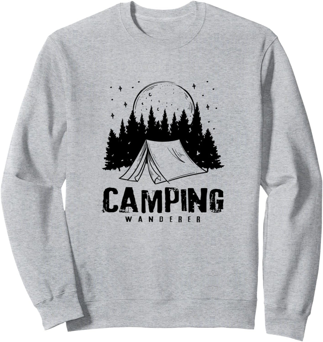 Camping Wanderer Wandern Natur Outdoor Sweatshirt