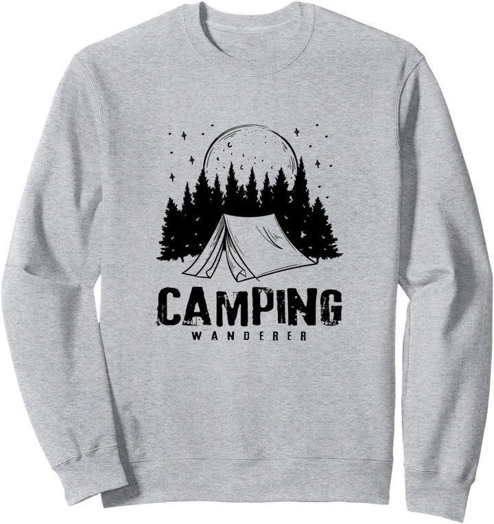 Camping Wanderer Wandern Natur Outdoor Sweatshirt