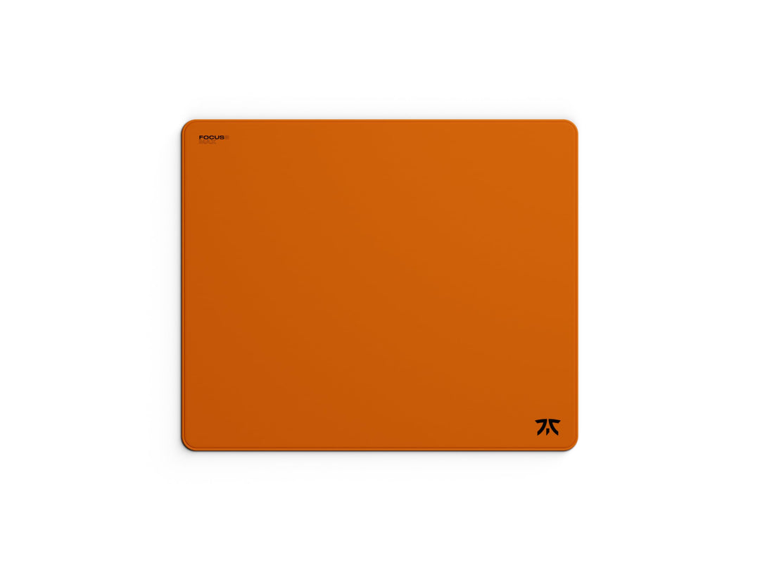 Fnatic MAX Focus 3 L Pro Gaming Mouse Mat, Sunrise Orange Smooth Cloth Control Surface, Water Resist