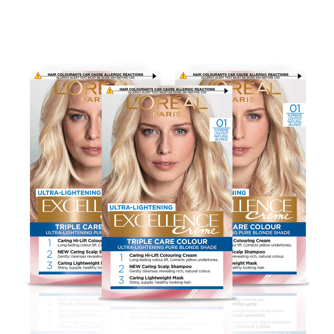 L'Oréal Paris Excellence Crème Permanente Haarfarbe, strahlende At-Home Haarfarbe mit bis zu 100% Gr