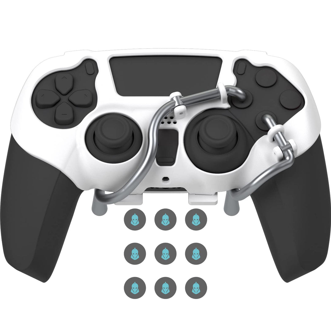EXknight Leverback V2 PS5 Paddles, Rücktasten Adapter für PS5 Controller | Fit mit Daumengriffe (Whi