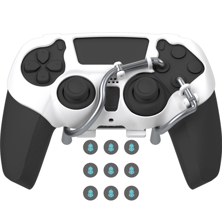 EXknight Leverback V2 PS5 Paddles, Rücktasten Adapter für PS5 Controller | Fit mit Daumengriffe (Whi