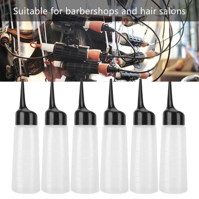 6Pcs Salon Färbung Shampooflasche, Shampooflasche, Friseursalon Shampoo Squeeze Nachfüllflasche, tra