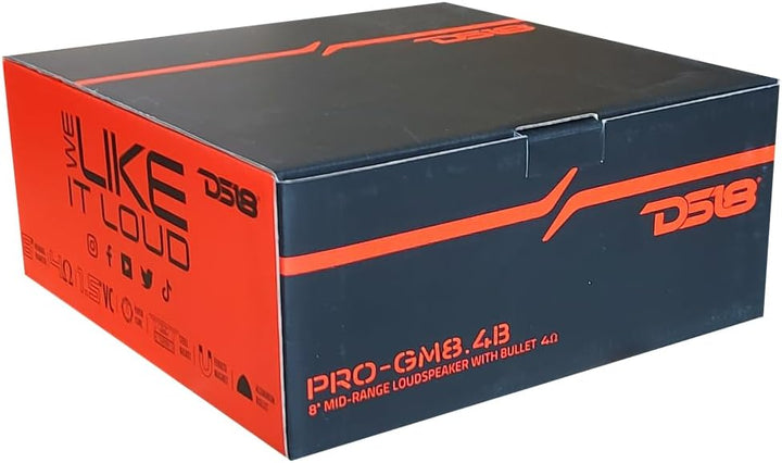 1 DS 18 PRO-GM8.4B Mitteltöner mit Bullet 20 cm 200 mm 8" Durchmesser 190 Watt rms und 580 Watt max,