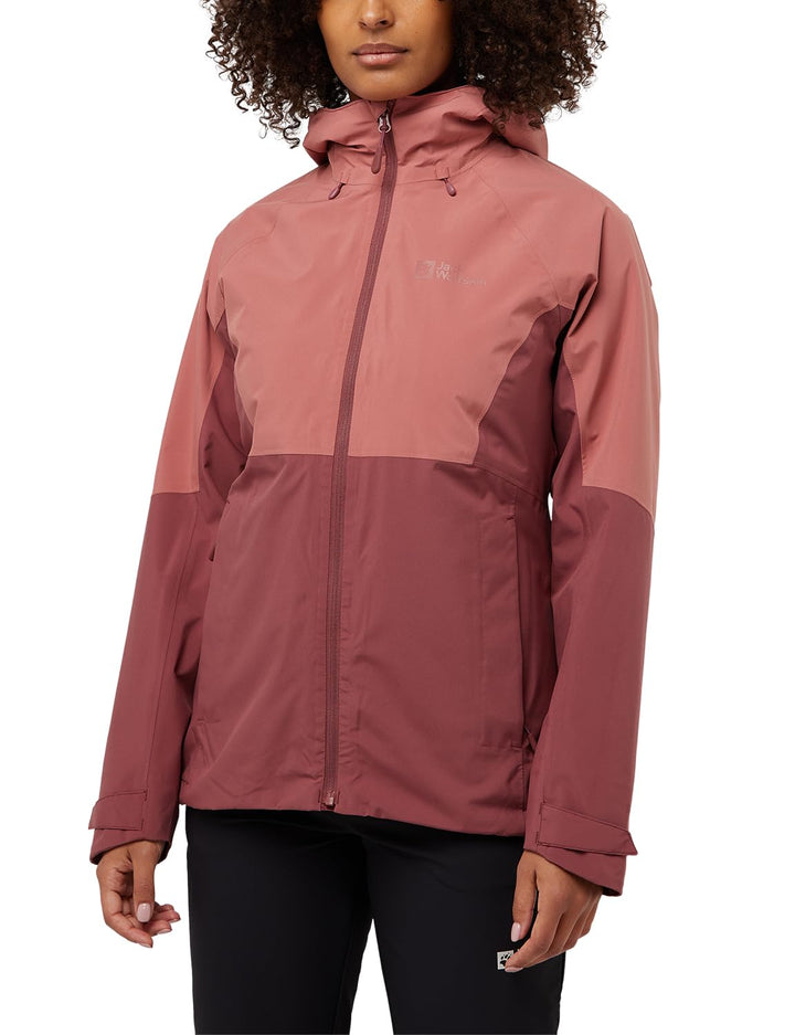 Jack Wolfskin Damen Glaabach 3in1 Jkt M Jacke XS red ochre, XS red ochre