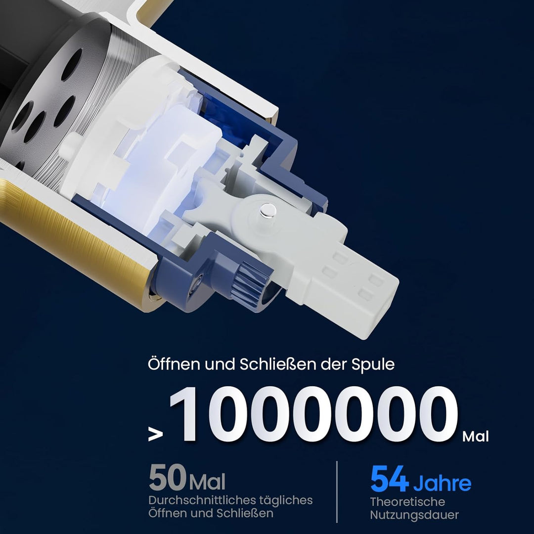 CECIPA Wasserhahn Küche 360° Schwenkbar, Hochdruck Küchenarmatur, Mischbatterie Küche mit Hohem Boge