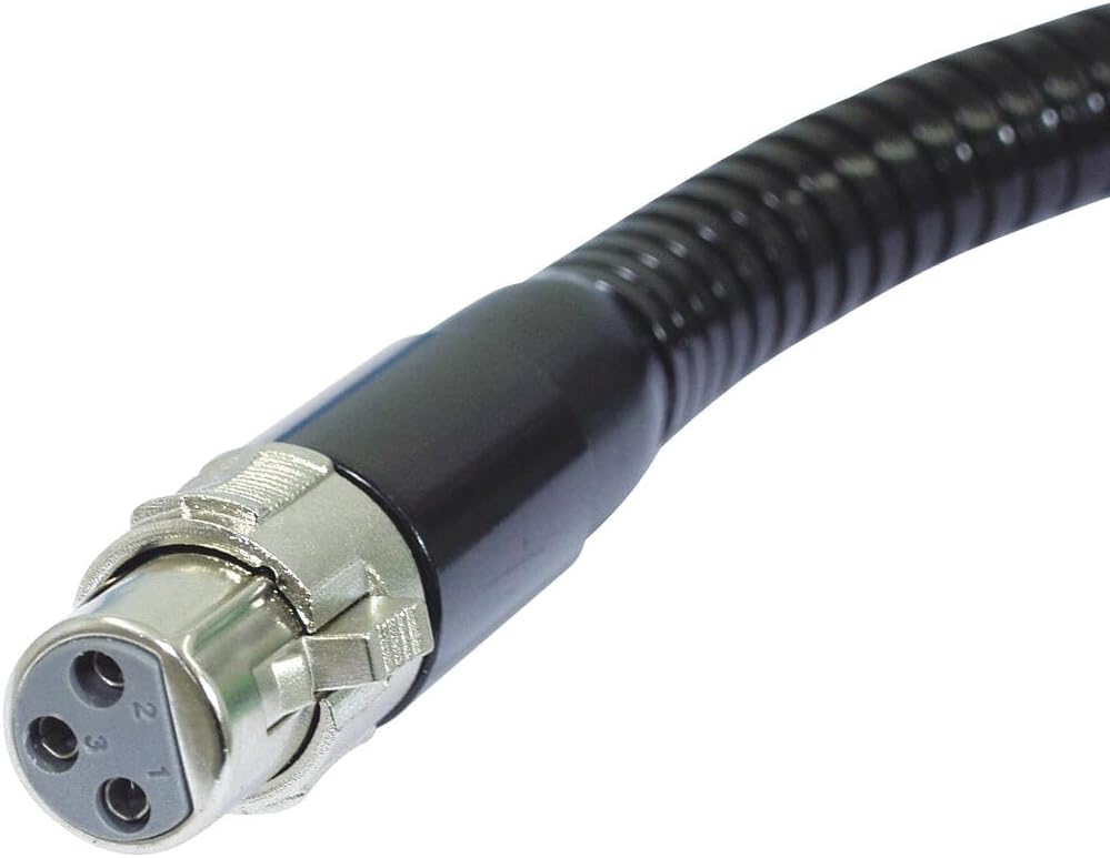 OMNITRONIC Gooseneck black XLR/XLR, 47cm