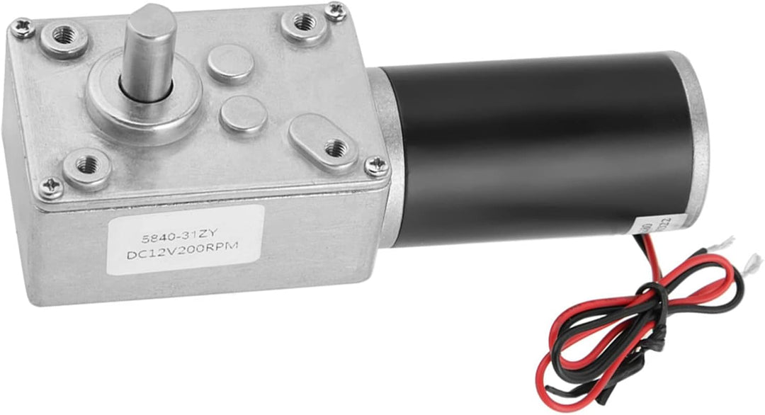 Oumefar 200 RPM Getriebemotor Gleichstrom DC 12V Untersetzungsgetriebemotor Aktenvernichter Elektris