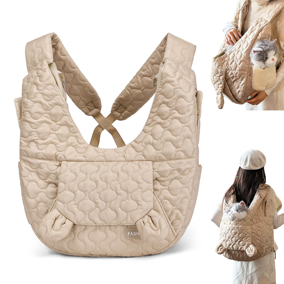 Hundetragetasche Bis 10 Kg, Hundetasche Für Kleine Hunde aus Nylon, Weiche Hunde Tragetasche, Frontp