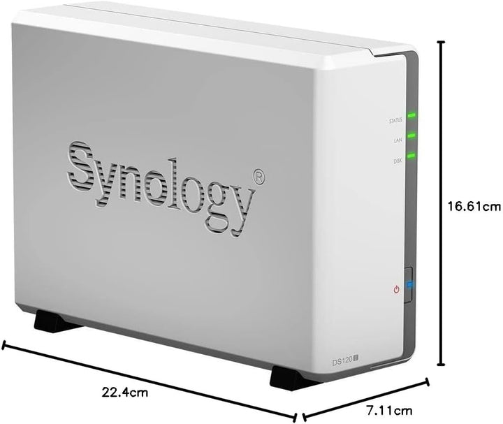 Synology DS120j 1 Bay Desktop NAS Enclosure, Black