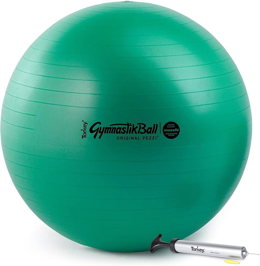PEZZI Original Gymnastikball MAXAFE Pumpe grün Ø 65 cm - bis 175 cm Körpergrösse, grün Ø 65 cm - bis