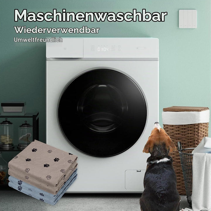 2 Stück 90*80cm Welpenunterlagen Waschbar, Wiederverwendbare Trainingsunterlagen für Hunde, rutschfe