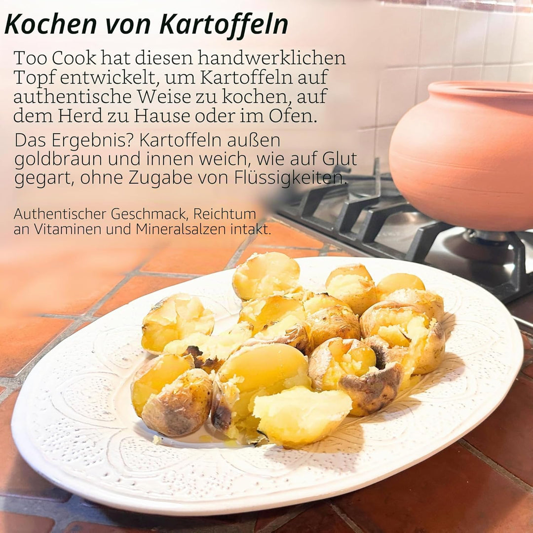 Kochen Sie Kartoffeln und Kastanien auf einfache und natürliche Weise ohne Fett mit einem einzigarti