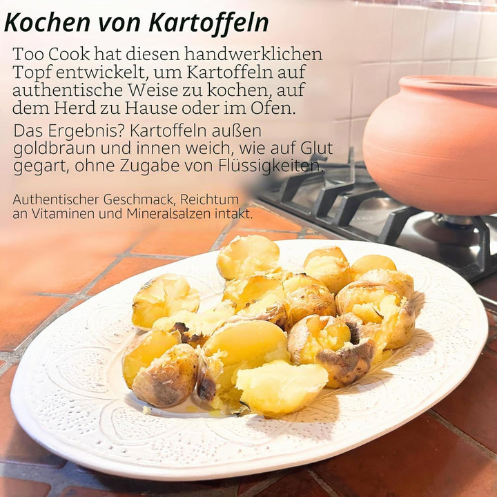 Kochen Sie Kartoffeln und Kastanien auf einfache und natürliche Weise ohne Fett mit einem einzigarti