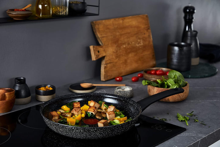 Tefal C41804 Intensity Bratpfanne 24 cm | Keramikversiegelung | Thermo-Signal Temperaturindikator |