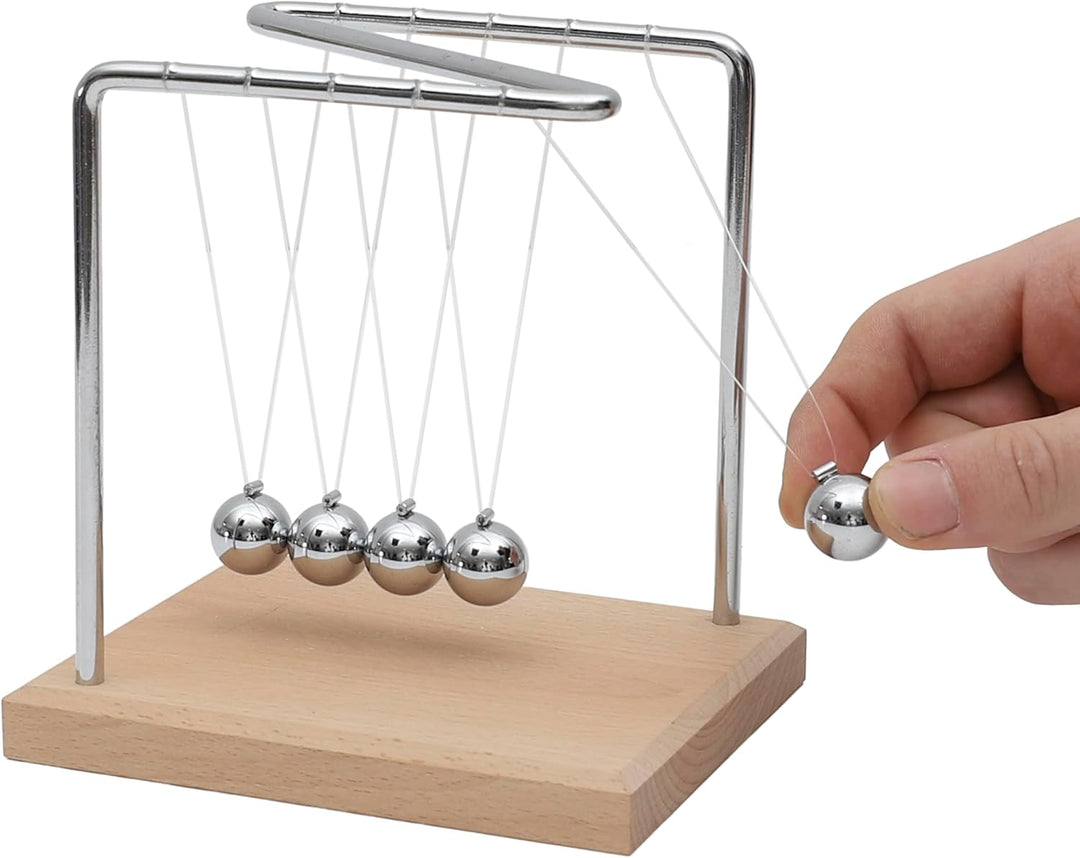HOME DECO FACTORY, HD0378, Newton's Pendulum H15 cm - Educational Decorative Object, Minimalist Desi