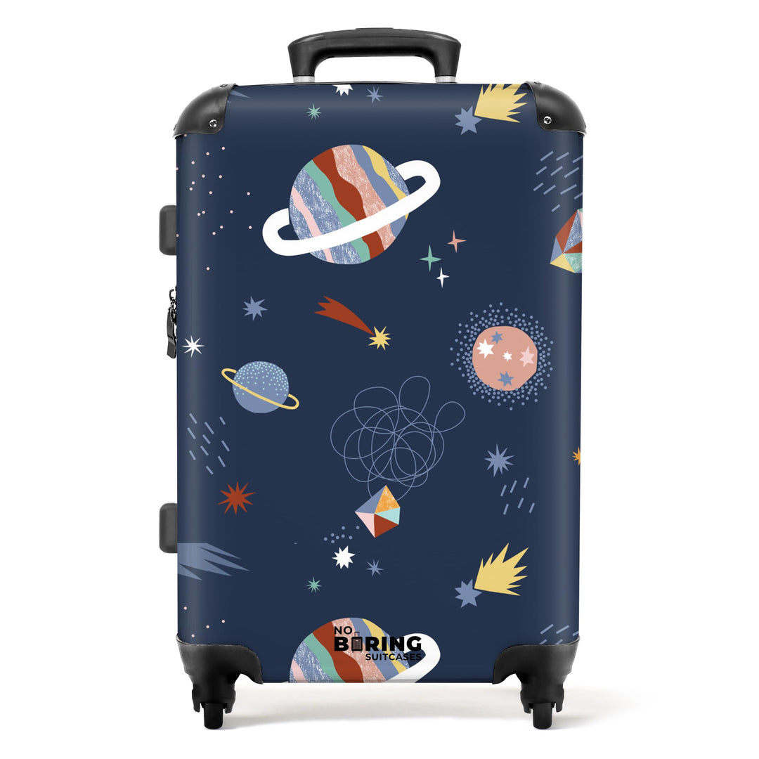 NoBoringSuitcases.com® Reisekoffer Geschenk Junge Rollkoffer Reisekoffe Trolli Suitcase Koffer Gross