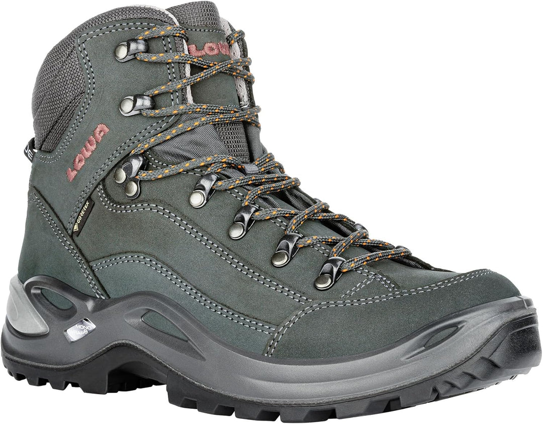 LOWA Renegade GTX MID Unisex Wanderstiefel Outdoor Goretex 36.5 EU Anthrazit Mandarine, 36.5 EU Anth