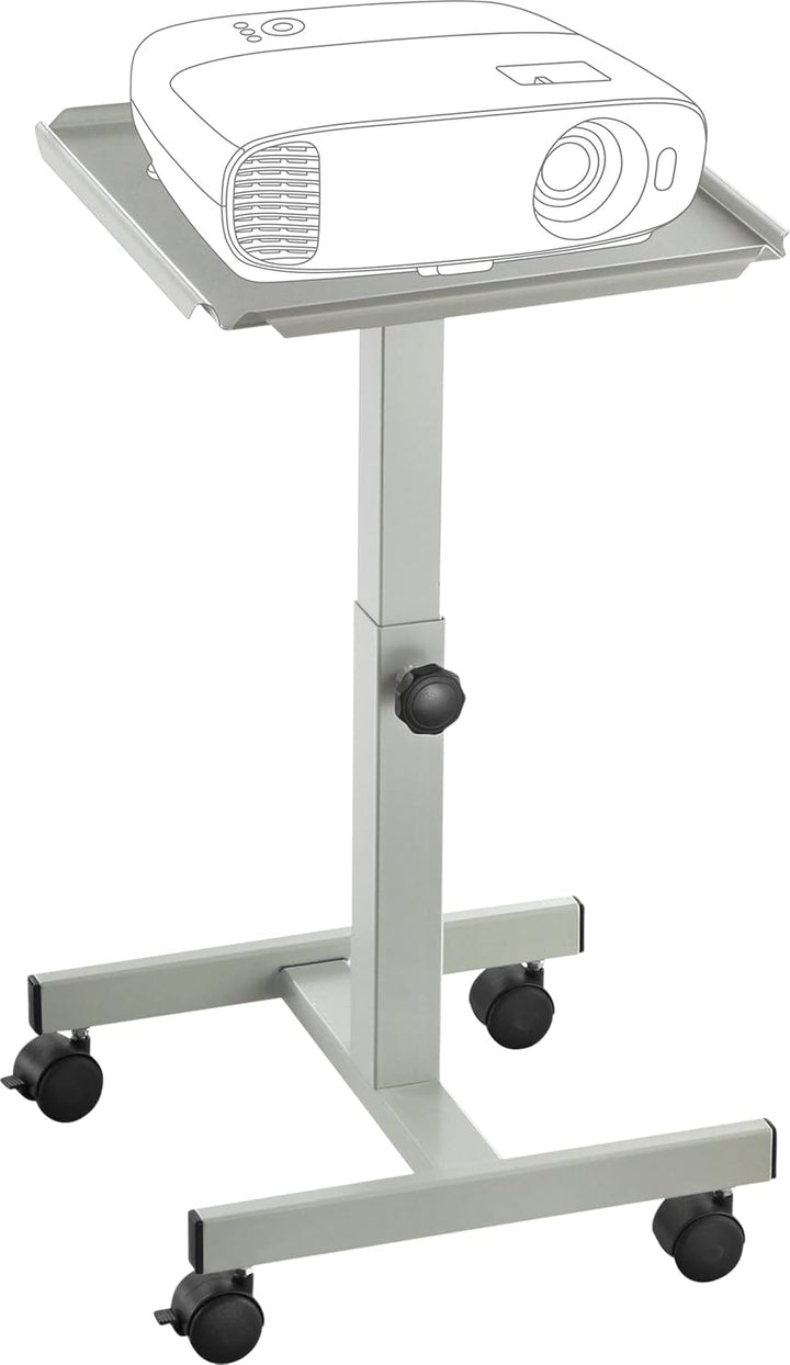 celexon Projektionstisch PT1010G - Projektor-Wagen höhenverstellbar: 60-90cm - grau 60 - 90cm Grau,