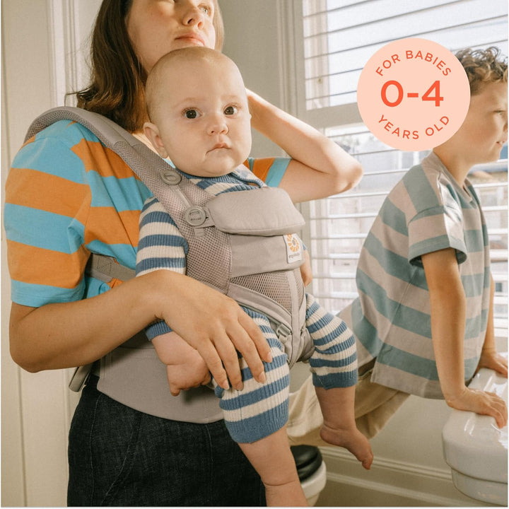Ergobaby Babytrage, Omni 360 Cool Air Mesh mit 4 Positionen für Neugeborene bis Kleinkinder (0-4 Jah