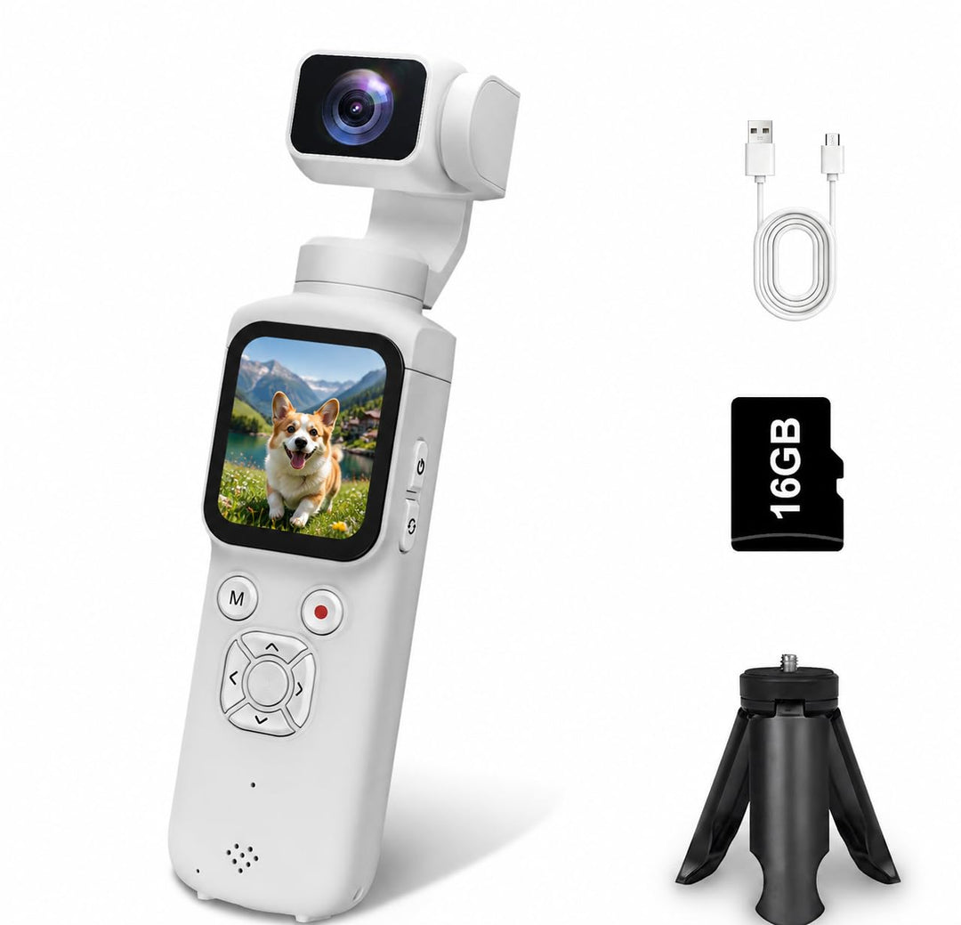 Vlog Kamera 4K mit WLAN Vlogging Kamera schnelles Scharfstellen,1.72" Touchscreen, Gesichts/Objektve